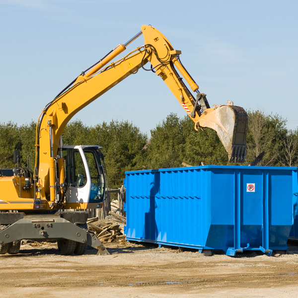 can i choose the location where the residential dumpster will be placed in Dubois